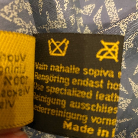 Friitala Womens Blue Suede Cardigan w Blue Leather Trim / Size 10 - Picture 11 of 16